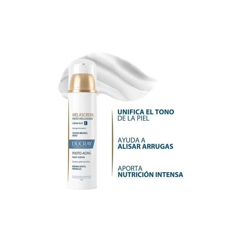 Ducray Melascreen Fotoenvejecimiento Noche 50ml Tipo de piel Normal