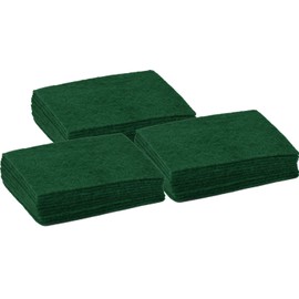 3X Large Heavy Duty Green Pad Scourers 16 x 22cm 10PK