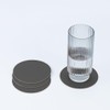 Vacavaliente Coaster, Recycled Leather, Grey