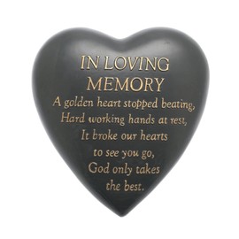 Thoughts of you In Loving Memory Heart Shaped Remembrance Graveside Memorial Ornament