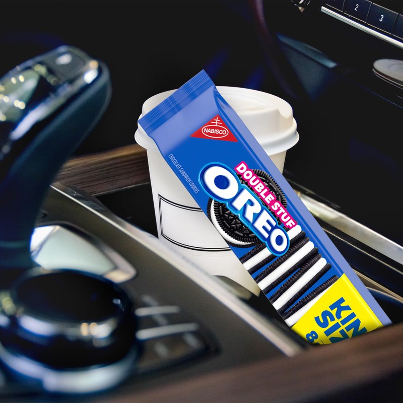 OREO Double Stuf Chocolate Sandwich Cookies, King Size, 12 Snack
