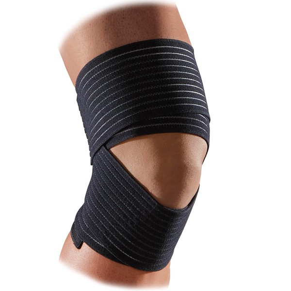 McDavid M531 Knee Supporter, Taping Supporter, Left and Right Use, Compression, Adjustable, Black, Sports, Everyday Use