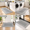 Bulijojo Linen Dirt Trapper Door Mat, 17"x30" Non Slip Entryway