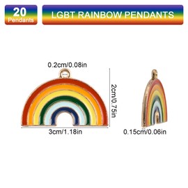 WANDIC Awareness Charms, Autism Charm Pendants with Half Open Rings Puzzle Design Charms for DIY Necklace Keychain Bracelets, Metal