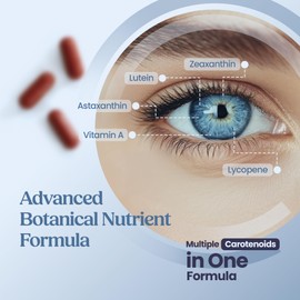 URENUS Eyebright Plus Eye Health Supplement – Lutein, Lycopene, Bilberry, Eyebright, Zeaxanthin, Astaxanthin & Vitamin A – Supports Normal Vision – 60 Vegan Capsules – Made in UK