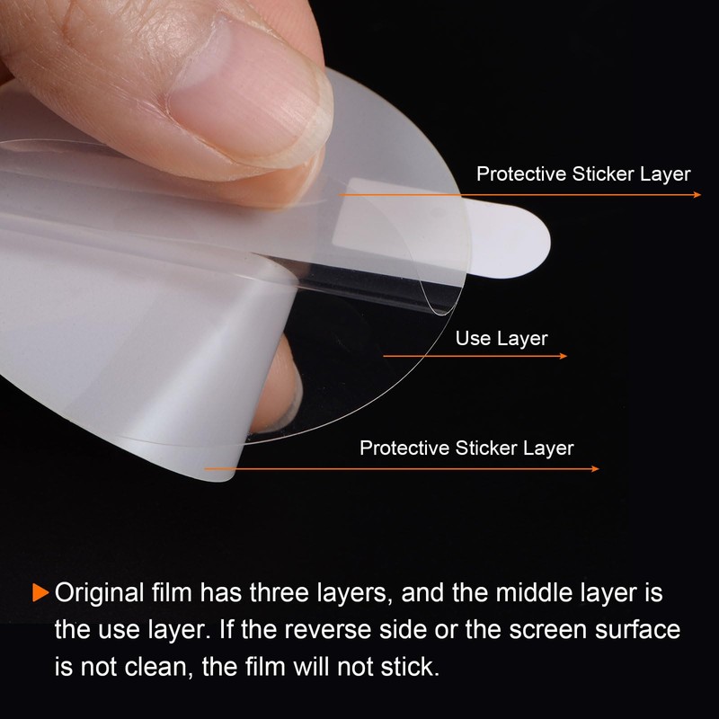 sourcing map Pack of 5 Protective Films 37 mm Soft