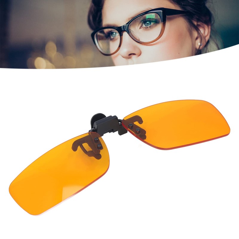 Blue Light Blocking Clip On Glasses, Portable 180 Degree Vertical