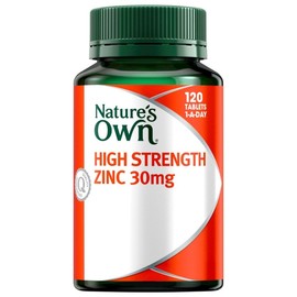 Nature's Own High Strength Zinc 30mg Tab X 120