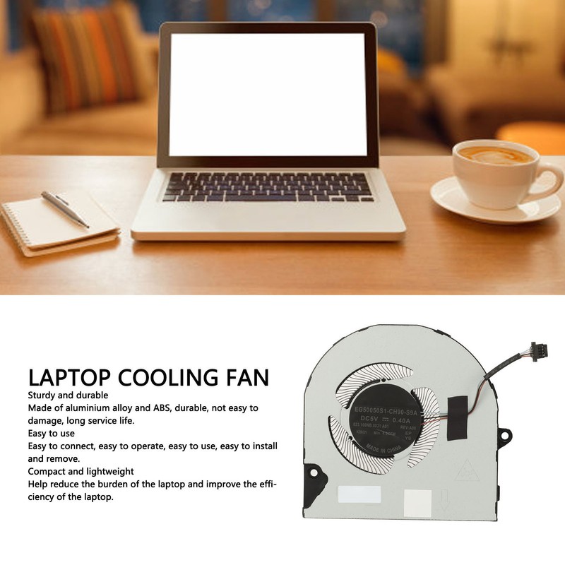Laptop CPU Cooling Fan 4 Pin Replacement Cooling Fan for
