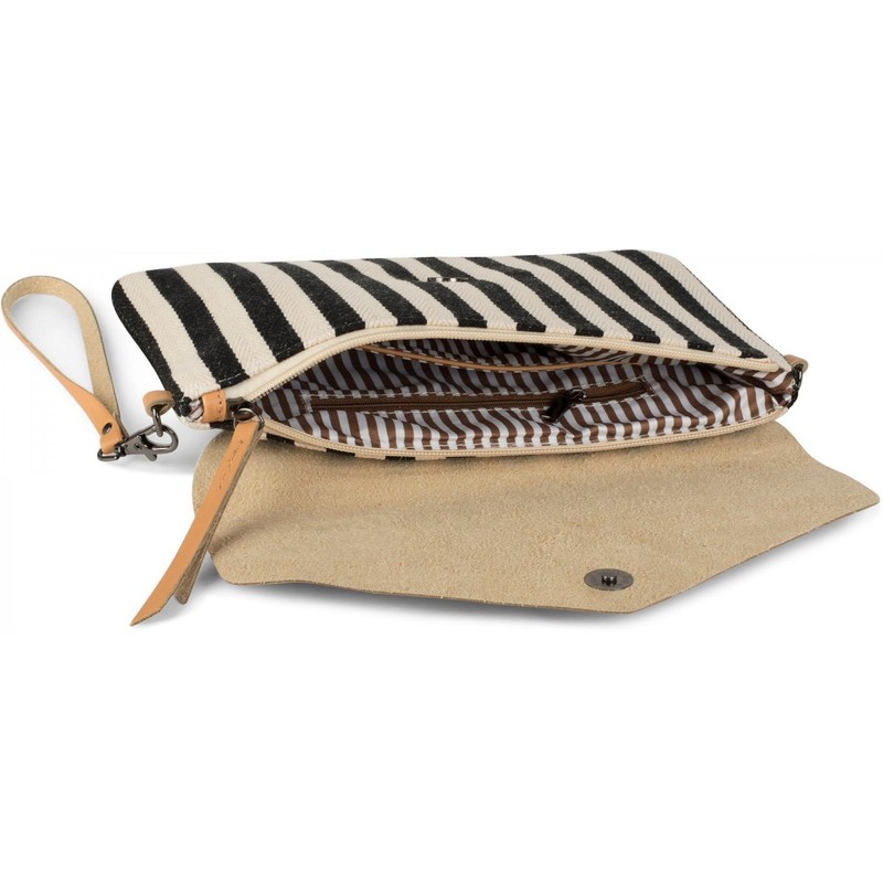 styleBREAKER envelope clutch the maritime stripe look with fish bone