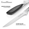 GrandMesser Boning & Fillet Knife, 6" Deboning Knife, Fish Knife