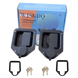 2Pcs RV Toolbox Handle Latch - Stainless Steel Paddle Lock for Trailer Door, Camper, Truck Tool Box Latch Replacement