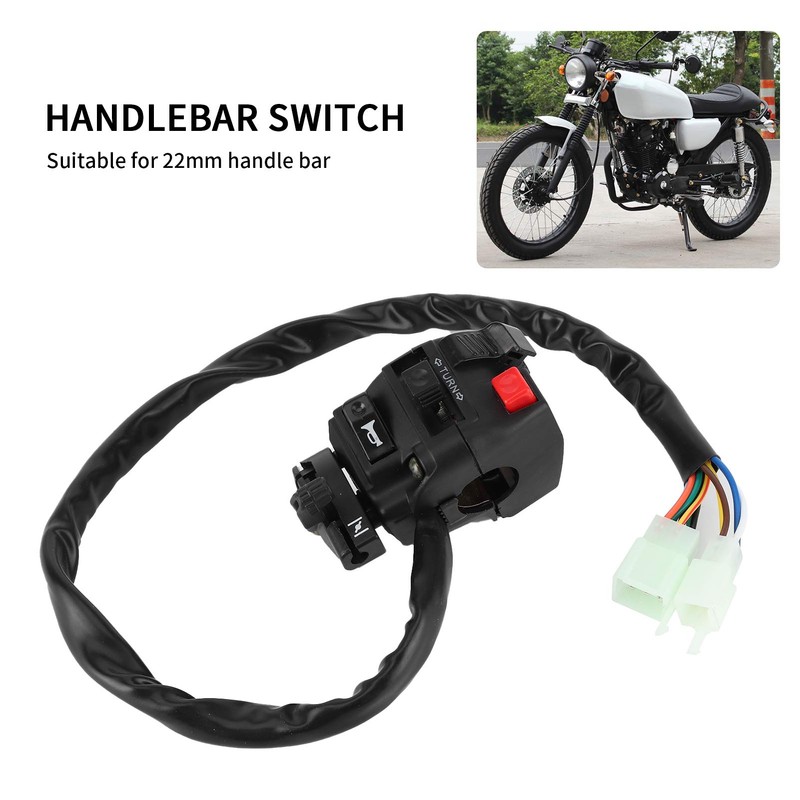 22mm Handlebar Switch 9 Pins 8 Wire for 200CC 250CC