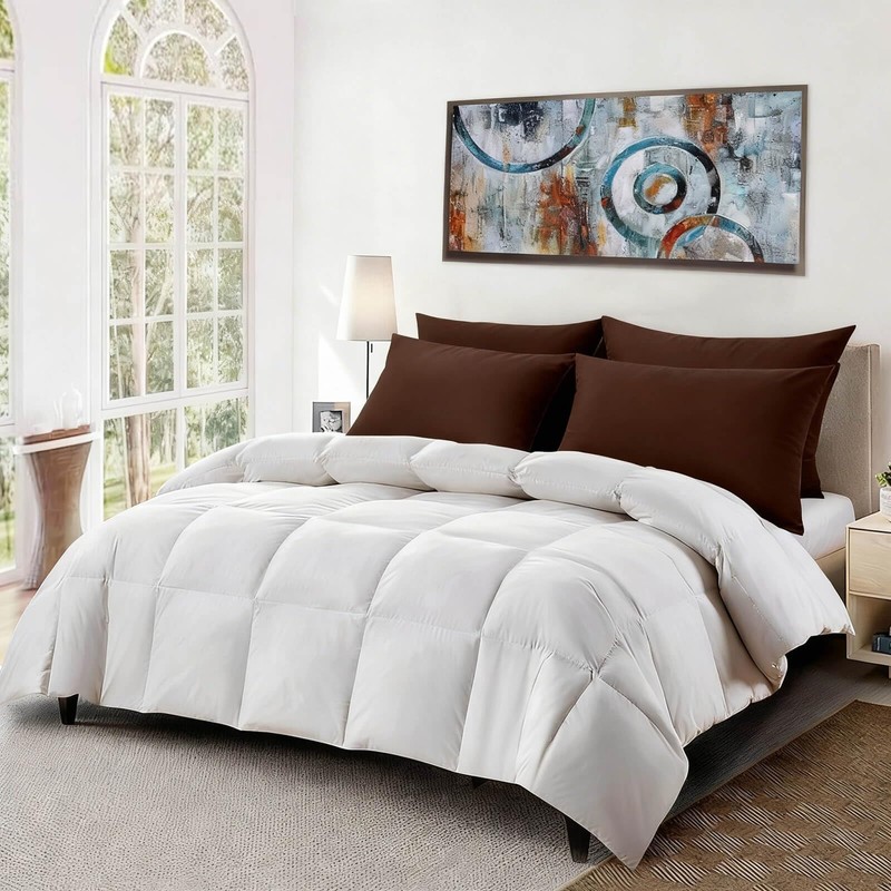 Gooeb Flat Ultra Thin Bed Pillows King Size Pillow Set