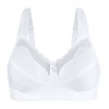 EXQUISITE FORM womens Exquisite Form Fully, Cotton, Wirefree Bra, White,
