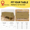 Hereisa Gold Plastic Tablecloths 2 Pack Solid Disposable Table Covers