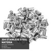 Pack of 60 Rivet Nuts M5 Stainless Steel - Retractable