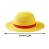 Sombrero de paja Luffy de una pieza BeisDirect, protector solar,