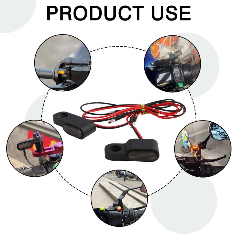 Yenvory 3 LED Mini Indicator Motorcycle E Approved, 12 V,