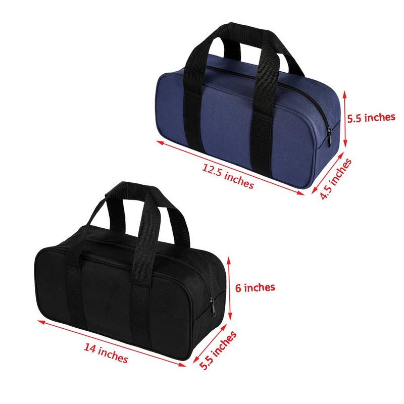 Tool Bags 2-Piece Tool Bag Organiser Wide Open Mouth Storage