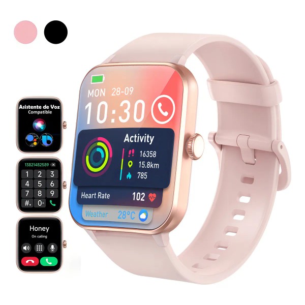 Reloj Smartwatch Mujer Hombre, 1.85 Smart watch, Notificación De Mensajes,