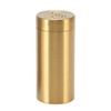 2Pcs Gold Spice Jar Stainless Steel Rustproof Screw Open Top
