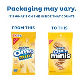 OREO Minis Golden Sandwich Cookies, 3 oz