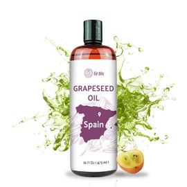Nature Packaged Grapeseed Oil (16 oz) - Pure Grapeseed oil for Skin - 100% Pure Carrier Oil for Hair, Face, and Skin - Direct from EIR Oils in the Beautiful Spanish Countryside - 1 Pack