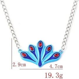 Elolicu Jewelry Peacock Necklace, Peacock Necklace Snake Bracelet Set Anime Peripheral Jewelry Necklace Bracelet Set Movie Game Necklace Bracelet Jewelry Gift for Girls