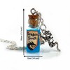 Glowing Dragon Breath Mini Bottle Necklace - Glass Vial Potion