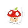 shenhailan Mini Mushroom Building Blocks for Adult Home Decor Birthday