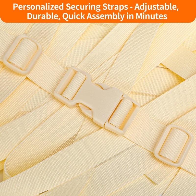 BEYOURD 1 inch Buckles and Strap Set: 10 yards Polyester