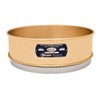 12" Sieve, Brass/Stainless, Full Height, No. 10