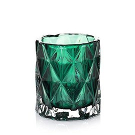 Yankee Candle Emerald Fractal Glass Votive Candle Holder