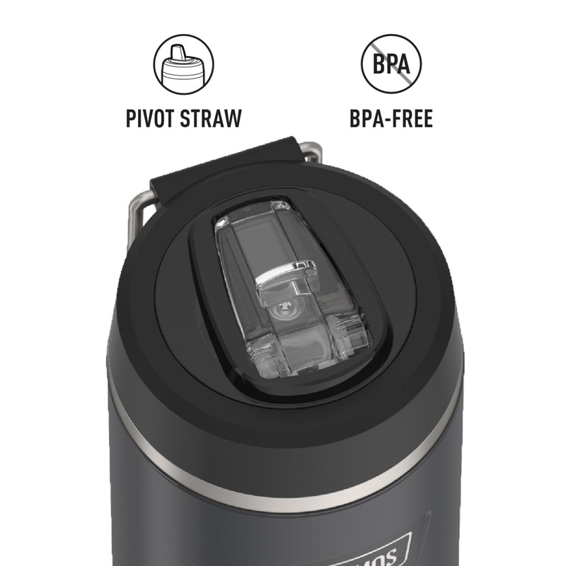 ICON SERIES BY THERMOS Stainless Steel Water Bottle with Straw