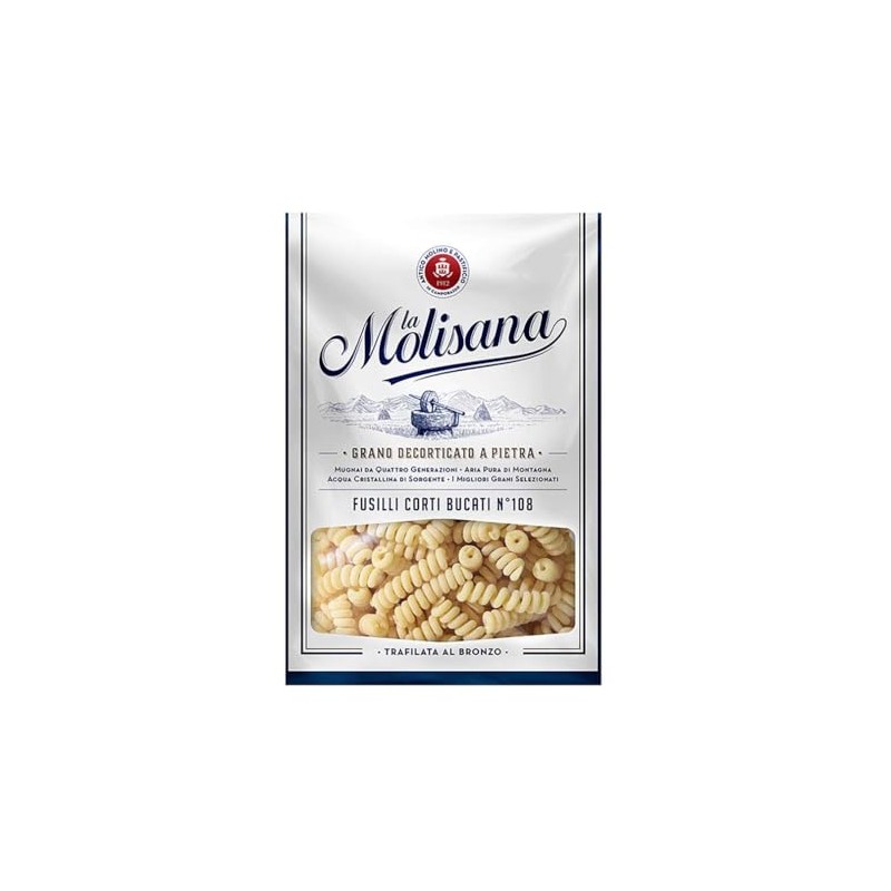 La Molisana Pasta Fusilli Bucati Cort, 1 Pound (Pack of