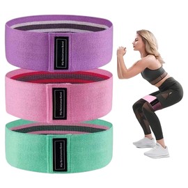 Exercise Bands Resistance,Resistance Bands for Legs and Butt, Fabric Exercise Loop Bands Yoga, Pilates, Rehab, Fitness and Home Workout, Strength Bands for Booty