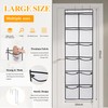 GOMAJI 12 Large Mesh Pockets Over The Door Shoe Organizer
