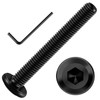 Mywish M6 x 50mm 20Pcs Flat Head Hex Socket Cap