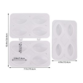 Kibbeh Rolls Maker Mold, Meatball Maker Press Tool Manual Meatloaf Filling Cooking Maker DIY Homemade Meatballs Maker for Fried Kibbeh Arancini Kubba Kofte (4 Grids)