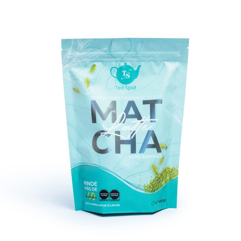 Matcha latte para preparar bebidas frias o calientes. 400gr