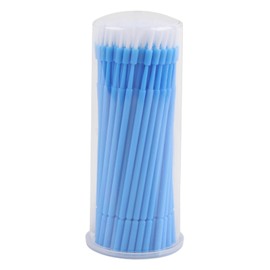 Pack of 100 Dental Micro Applicator Brush, Disposable Dental Fluoride Applicator Whitening Cohesive Desensitizer Brush for Eyelash Extension Oral with Personal Care Makeup