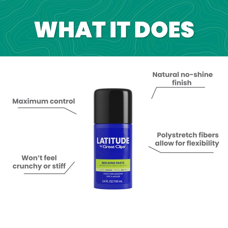 GREAT CLIPS LATITUDE Molding Paste | Hair Gel for Men