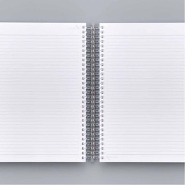 Lihit Lab N1610-8 Open Ring Notebook, Twist Notebook, Semi-B5, 29 Holes, 100 Sheets, Blue