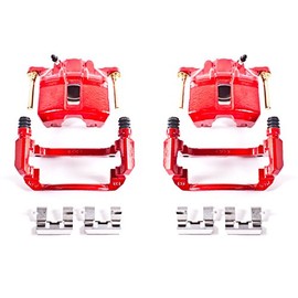 Power Stop Front S2668 Pair of High-Temp Red Powder Coated Calipers