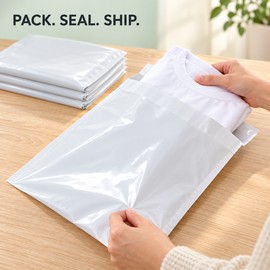 Biodegradable Self-Sealing Shipping Mailer Bags, Waterproof & Tear-Resistant, 5/10 Pack