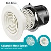 HG POWER 4 Inch Soffit Vent，Round Air Vent Cover with