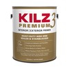 KILZ Premium High-Hide Stain Blocking Interior/Exterior Latex Primer/Sealer, White, 1-gallon,13041