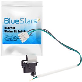 BlueStars Ultra-durable 3949238 Washer Lid Switch Part - Compatible with Whirlpool & Kenmore Washers - Enhanced Durability with Metal Shield - Replaces WP3949238 AP3100001 PS350431