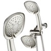 AquaDance Luxury Square 48-setting High-Pressure Dual Head/Handheld Shower Spa Combo.